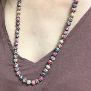 Colorful beaded necklace